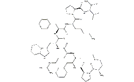 Met-Pro-D-Phe-Arg-D-Trp-Phe-Lys-Pro-Val-NH<sub>2</sub> Structure